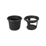 green basics potato pot 33cm living black